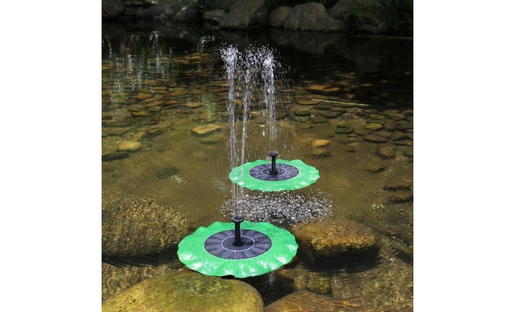 Bain d'oiseau Fontaine solaire flottante Pompe Panneau d'eau Kit d