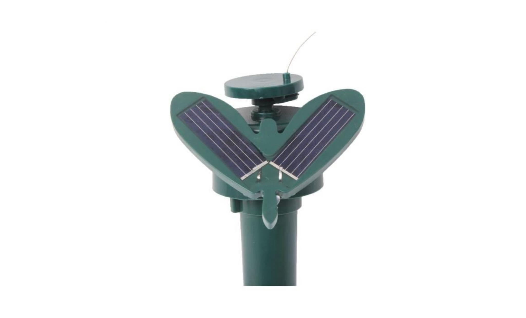 borne solaire de jardin   modèle papillon volant rotatif   décoration pas cher