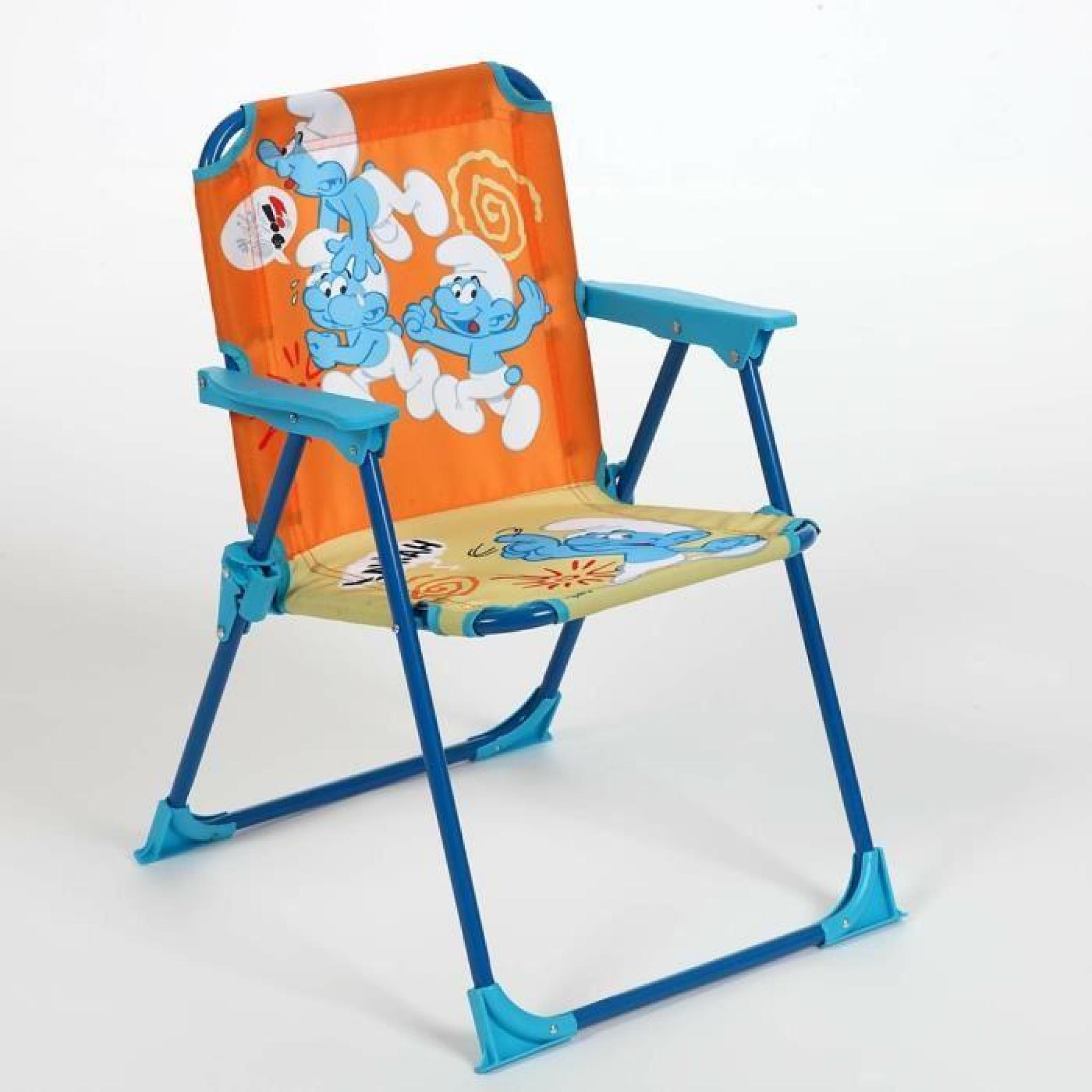 Chaise pliable pour enfant Les Schtroumpfs  Achat/Vente chaise de