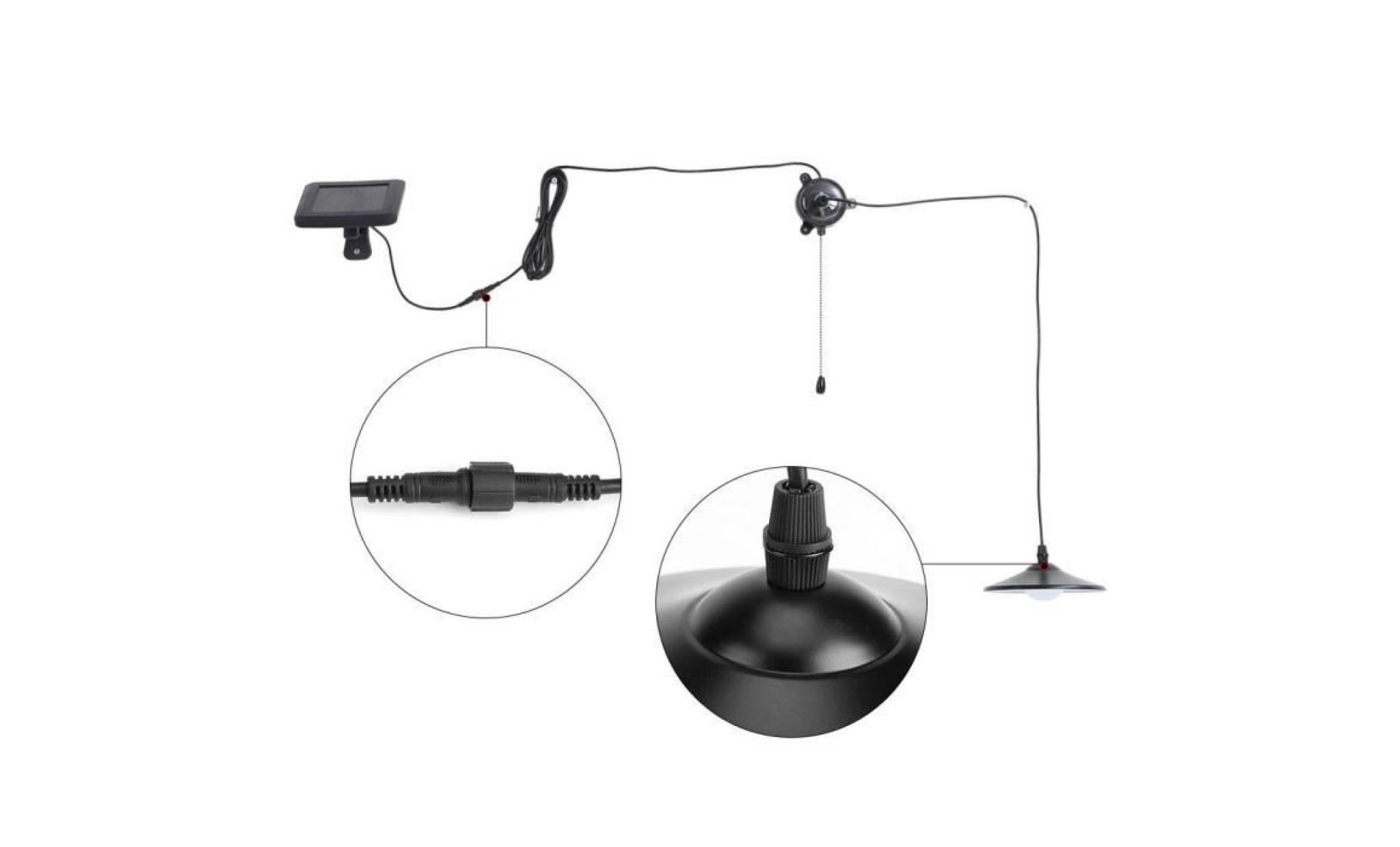 lampe solaire led lumière ampoule par porte suspendue de garage avec télécommande extérieure pas cher