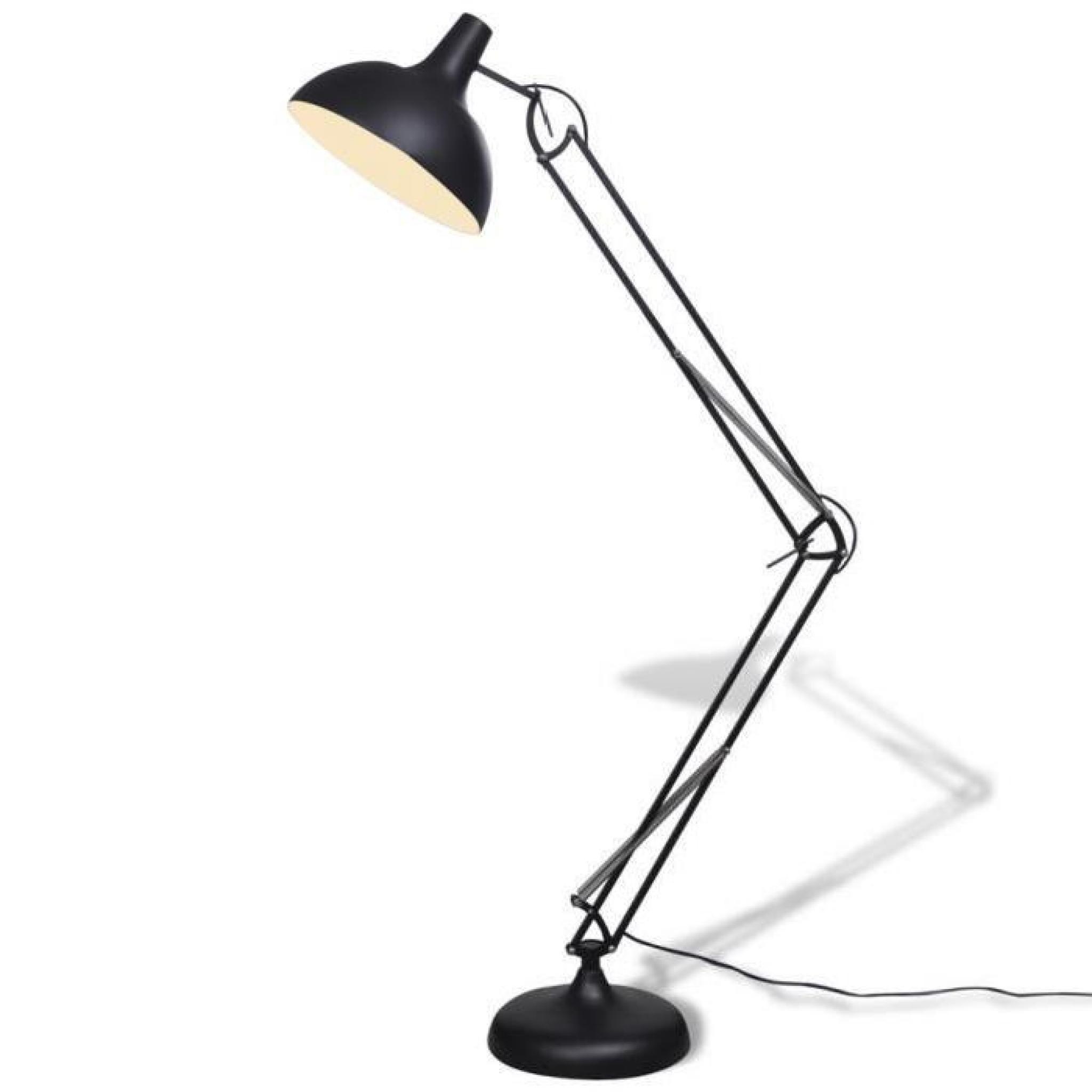 Lampes Lampadaire style anglepoise Noir