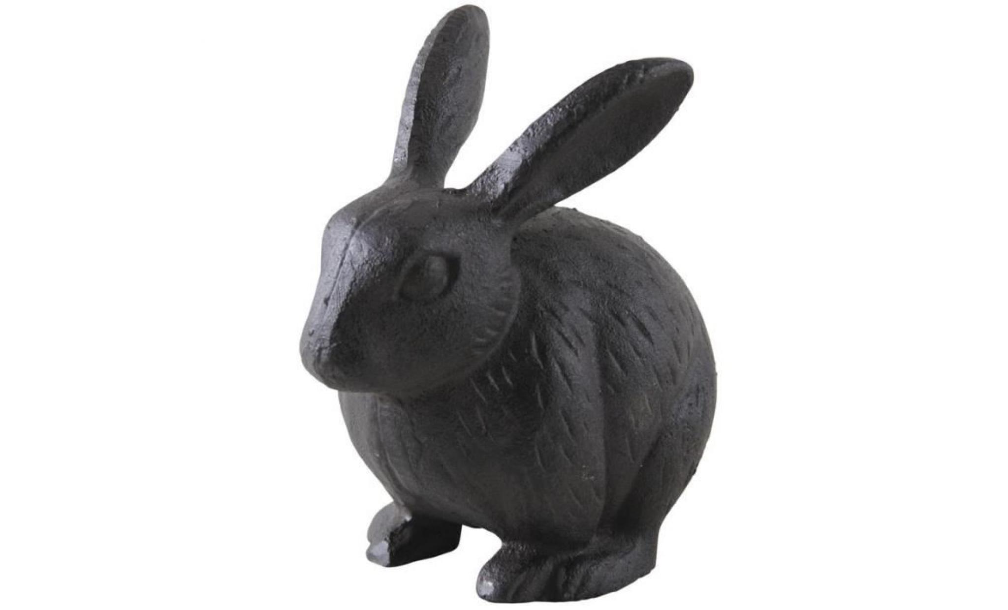 lapin en fonte   décoration de jardin