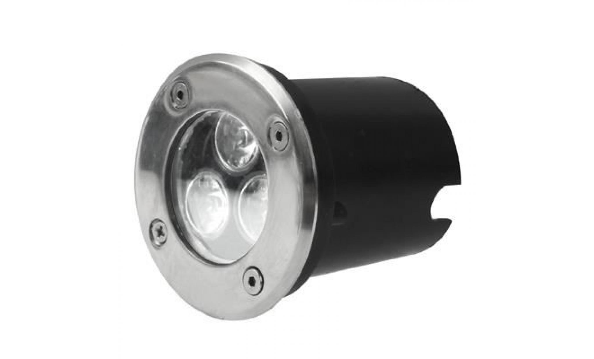 spot led enterré lumière blanche 3w enterrée par 3w cc 12v