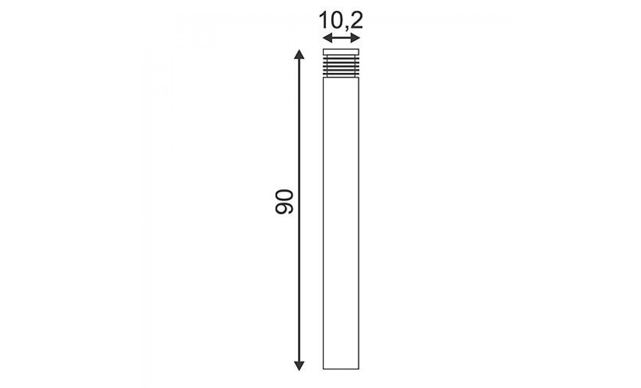 vap slim, borne 90 cm, e27, inox 304 pas cher