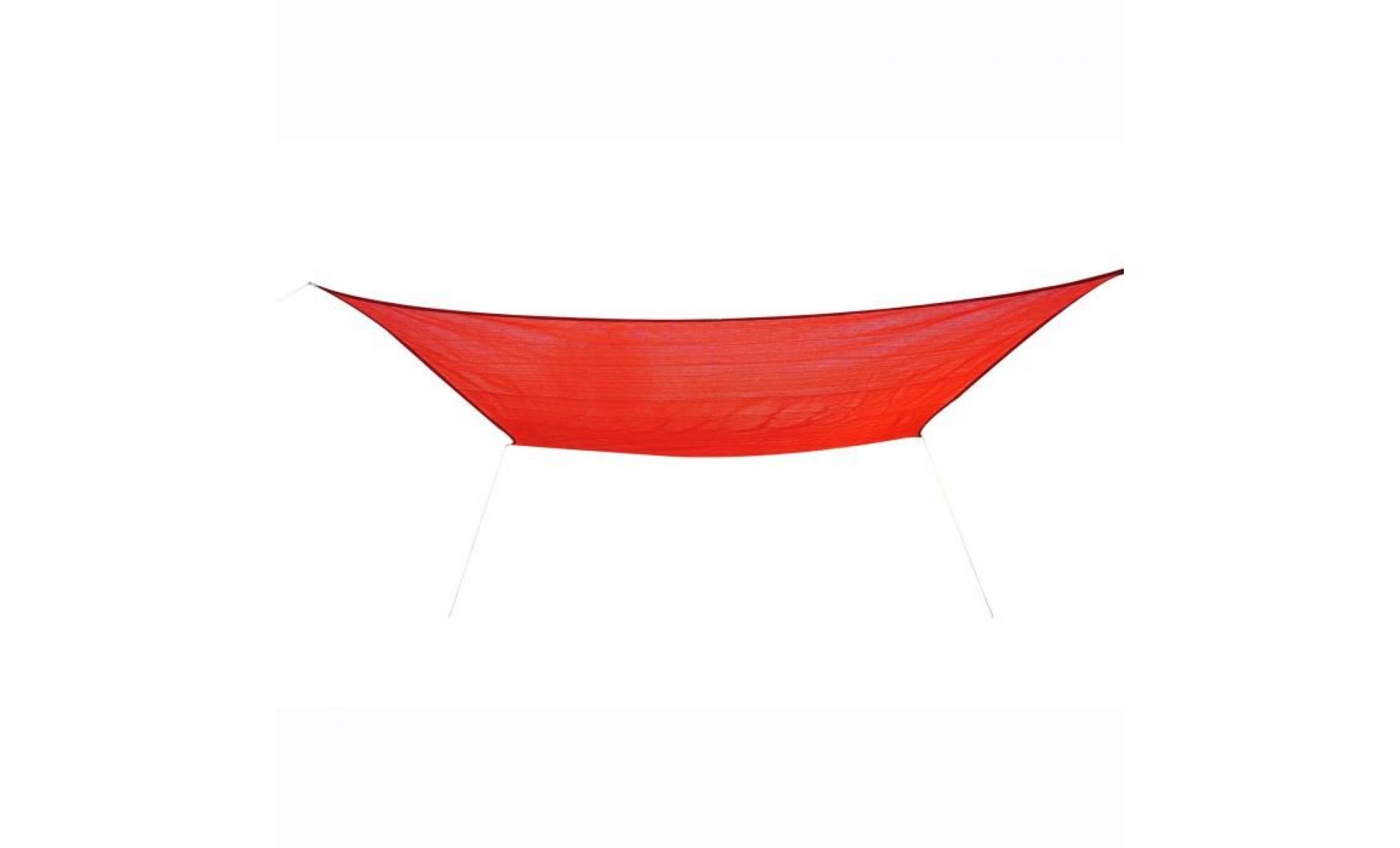 voile d’ombrage 3 x 4m sunprotect  rouge